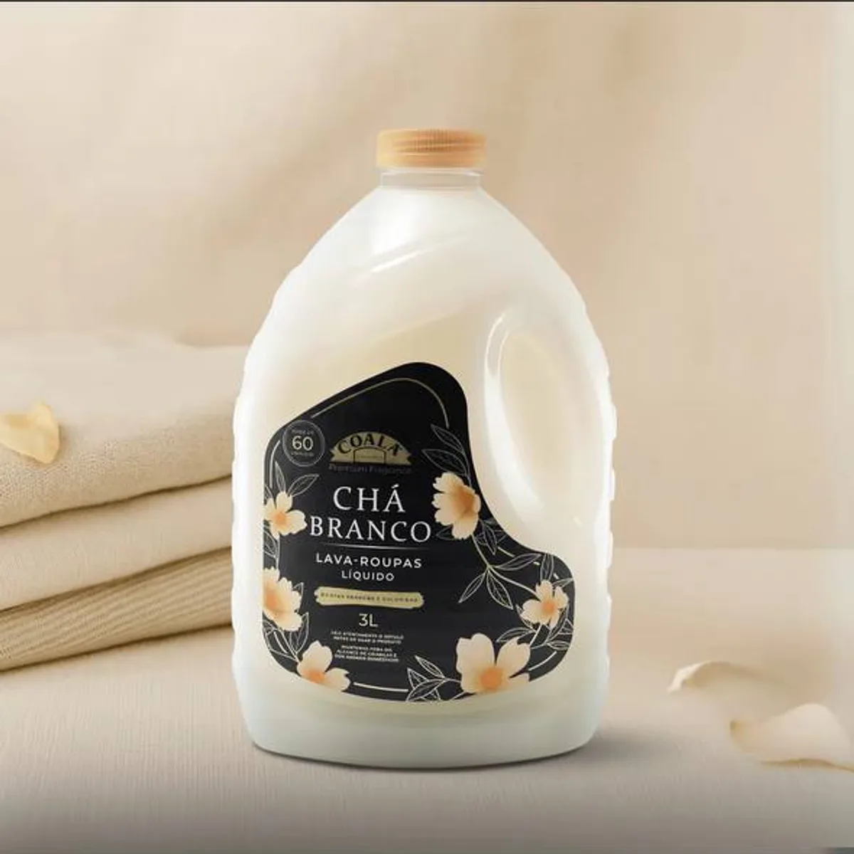 Coala Chá Branco lava-roupas líquido 3L